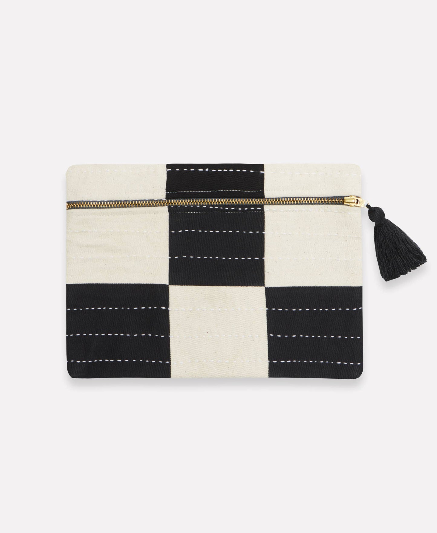 Checkered Pouch Clutch
