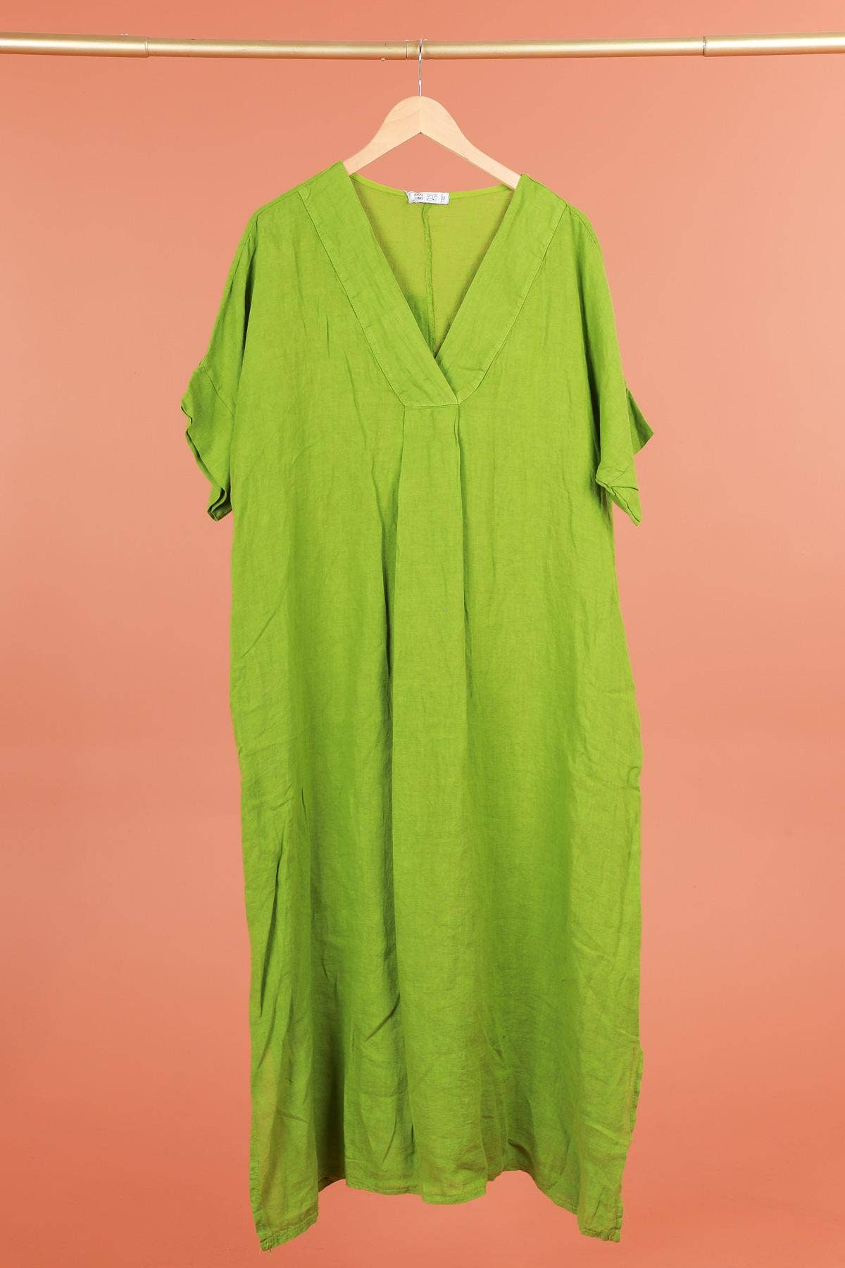 DRESS 62733 100% linen