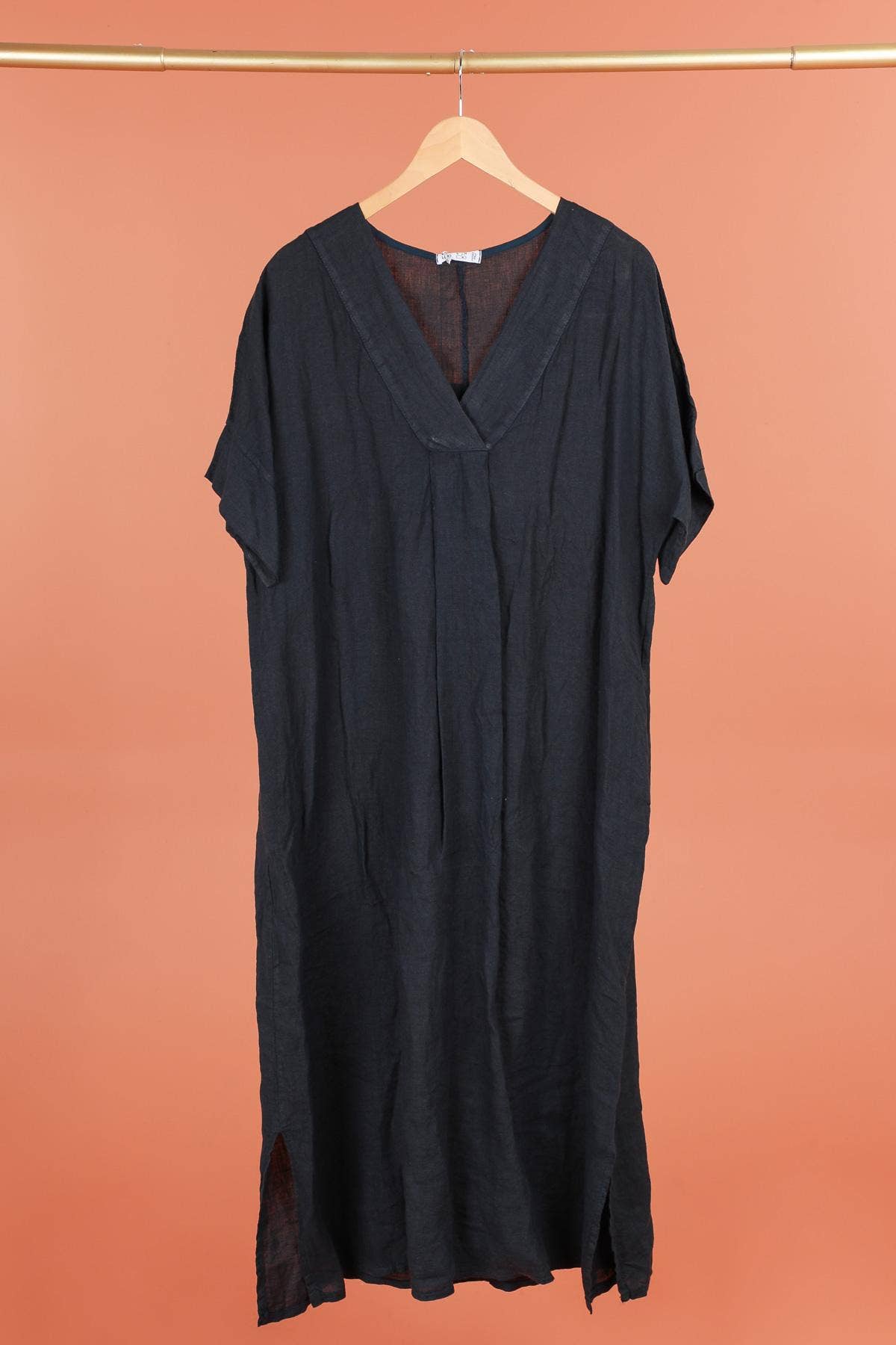 DRESS 62733 100% linen