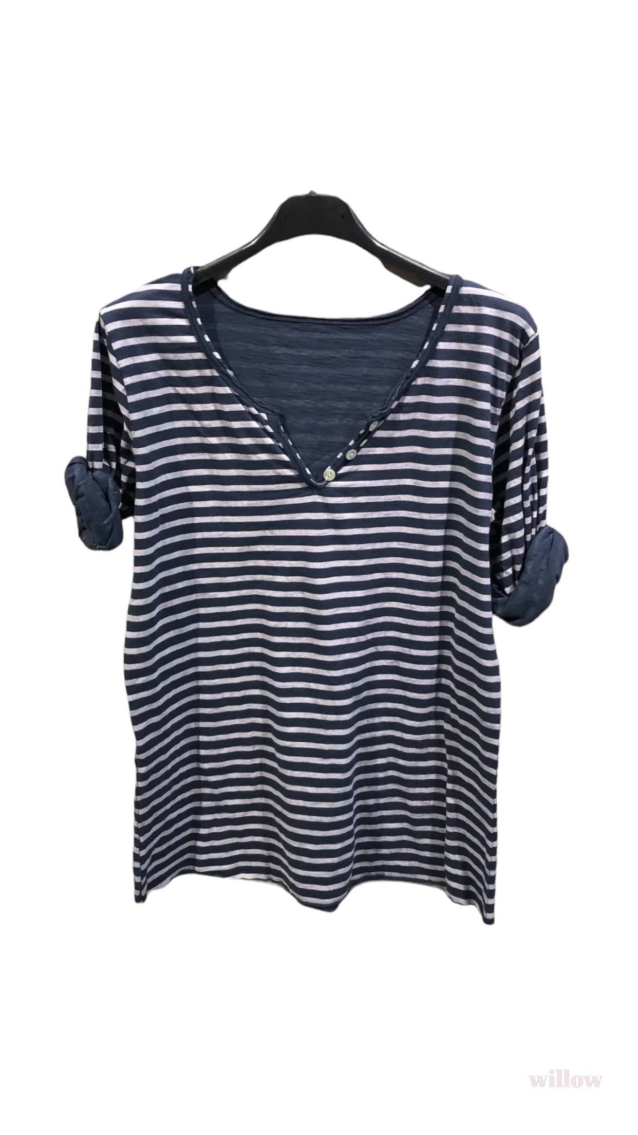 Marine striped cotton top