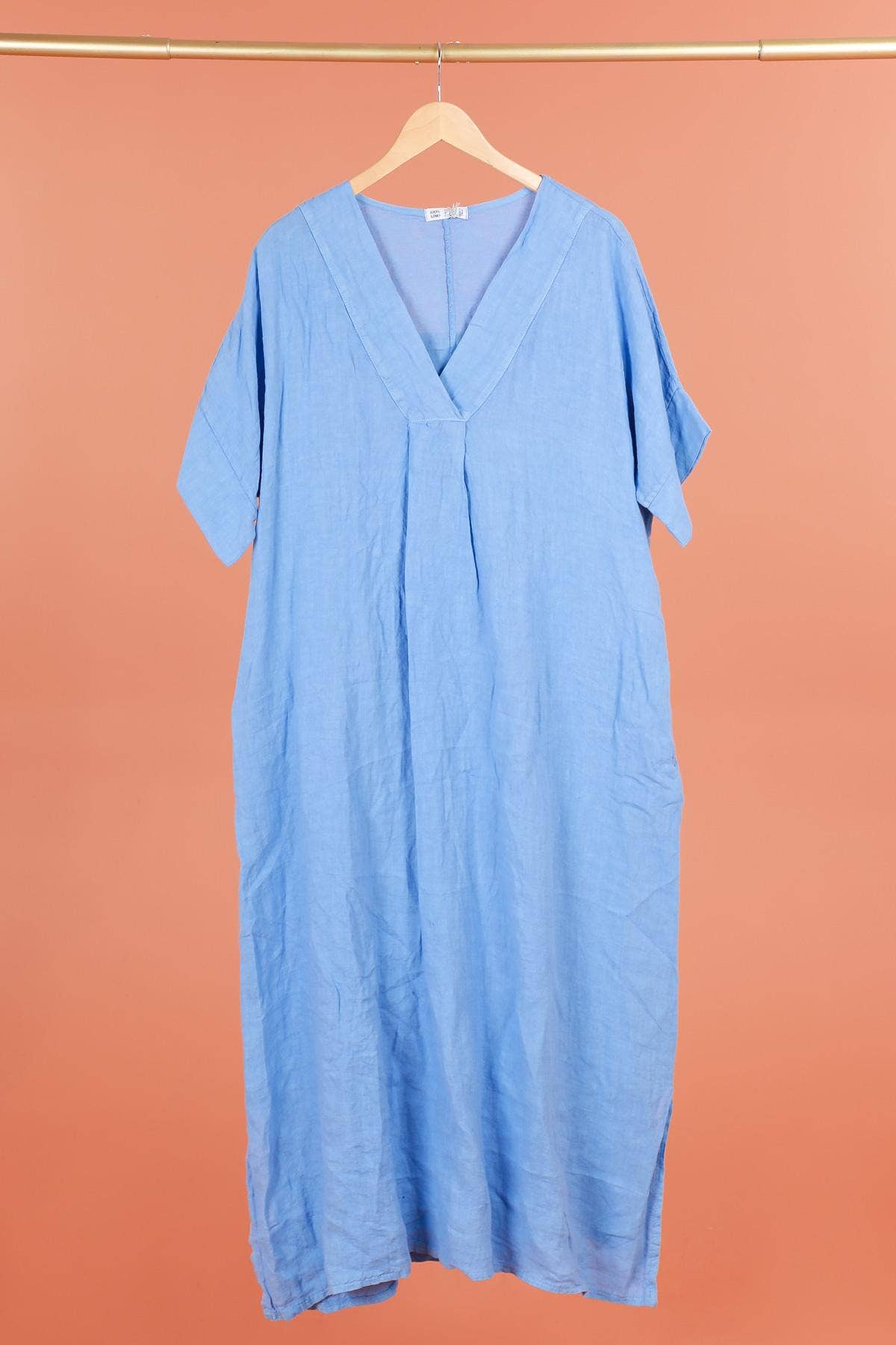 DRESS 62733 100% linen