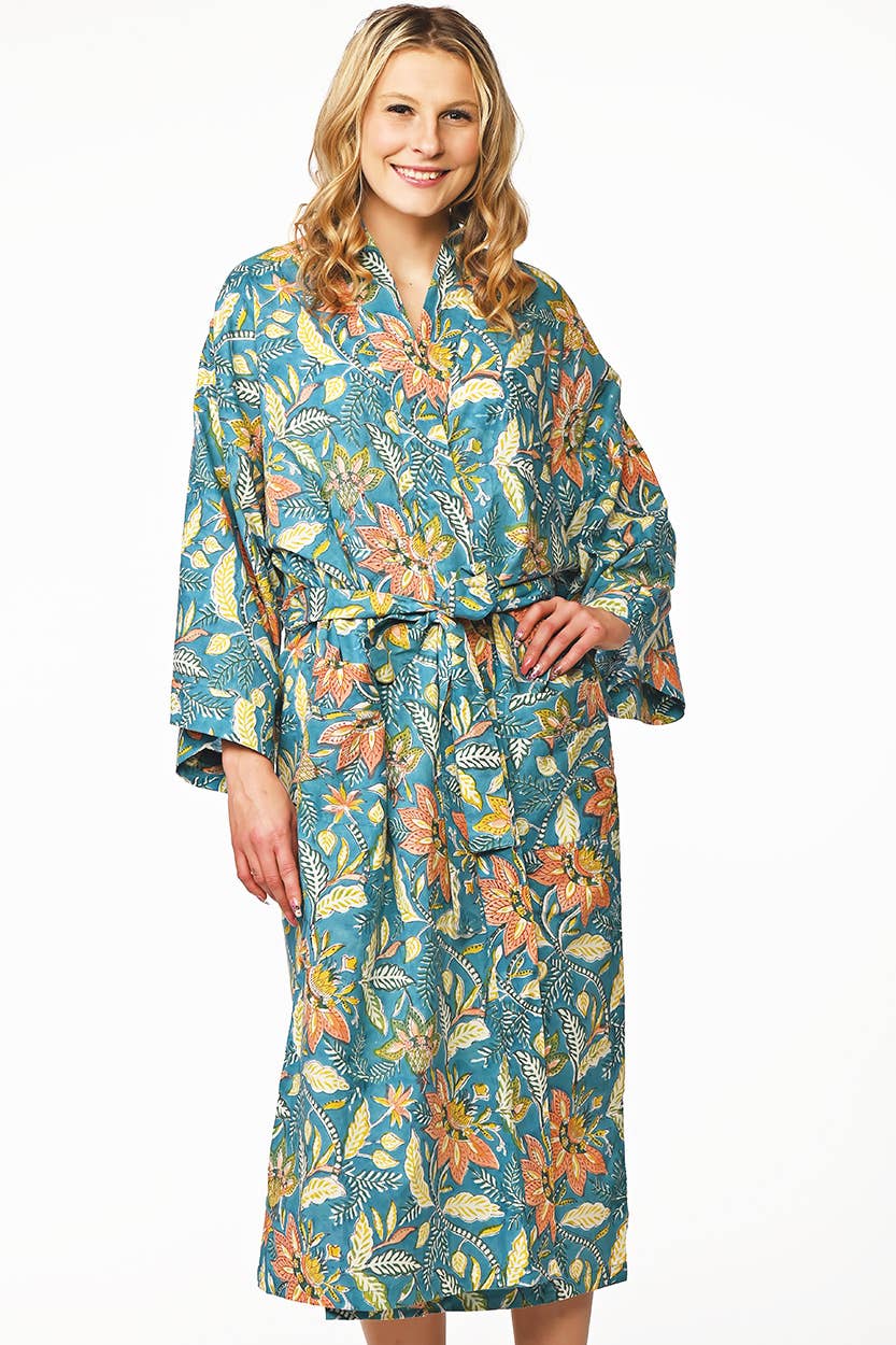 Lalita Block Print Kimono Robes