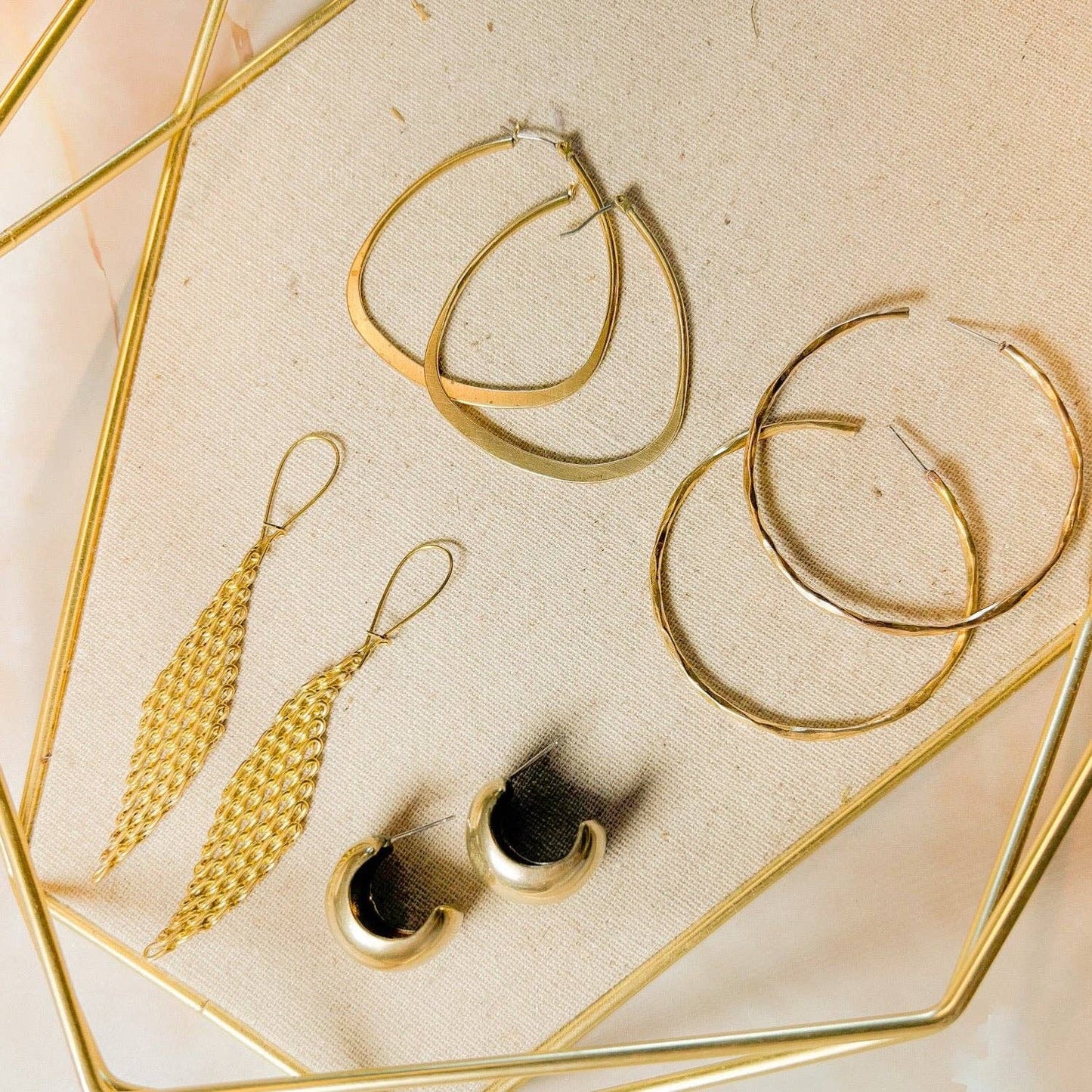 Reuleaux Triangle Hoop Earring