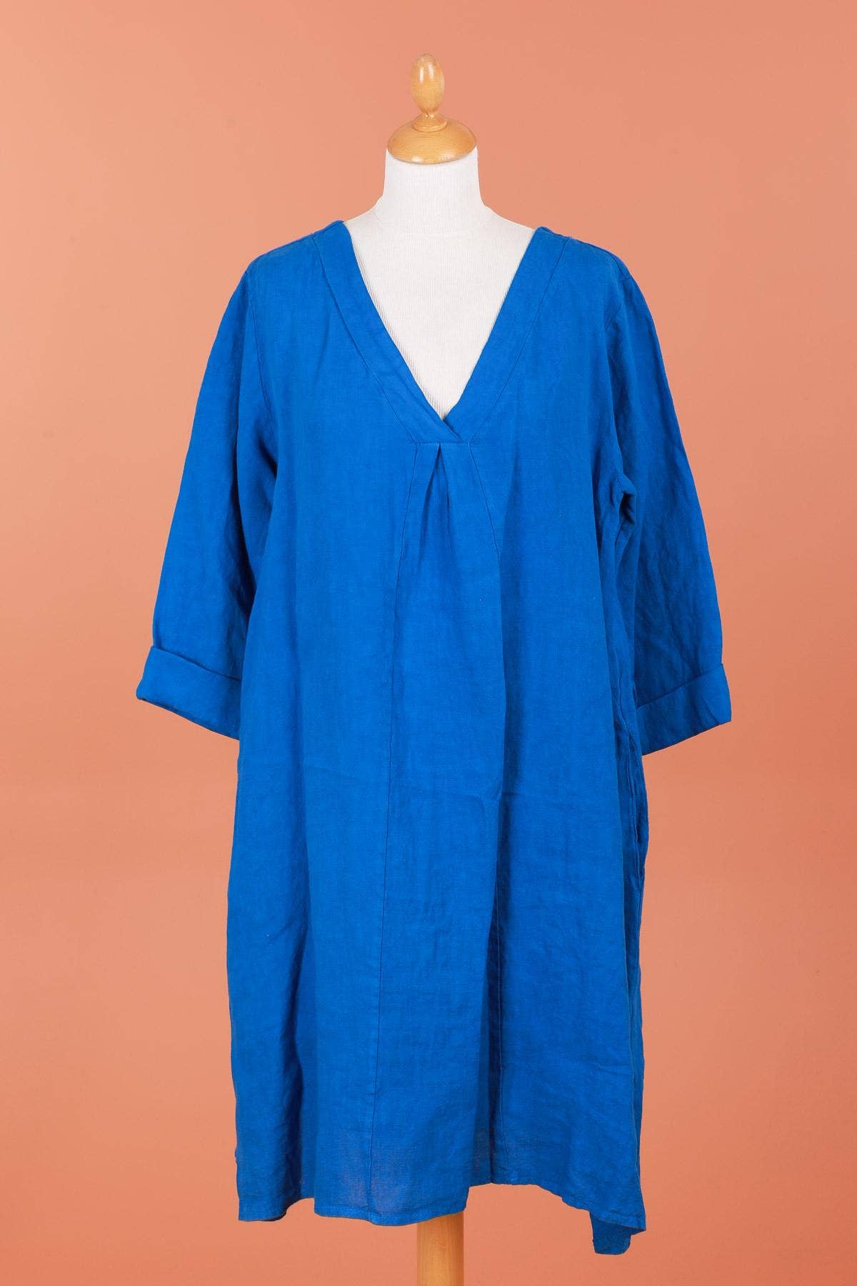 dress 62916 100% linen made in Italy