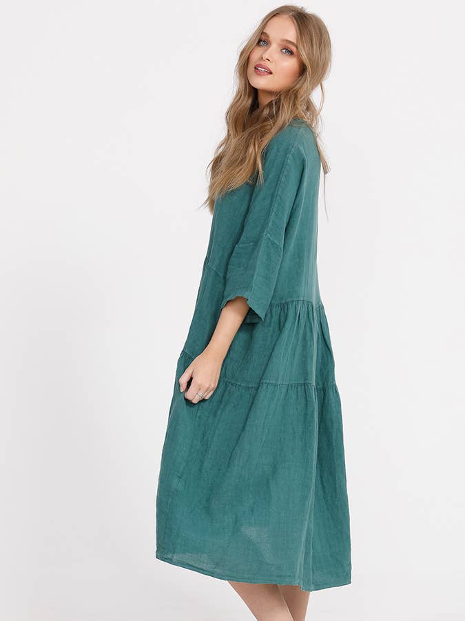 WOMEN - STELLA LINEN DRESS