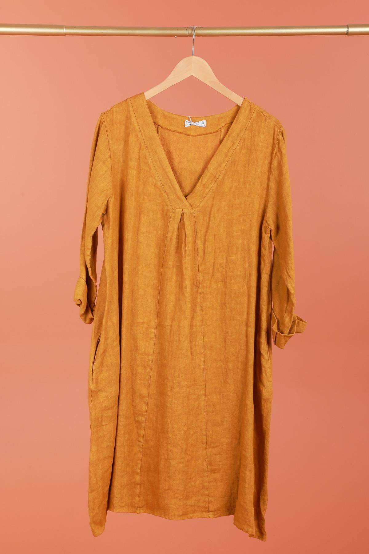 dress 62916 100% linen made in Italy