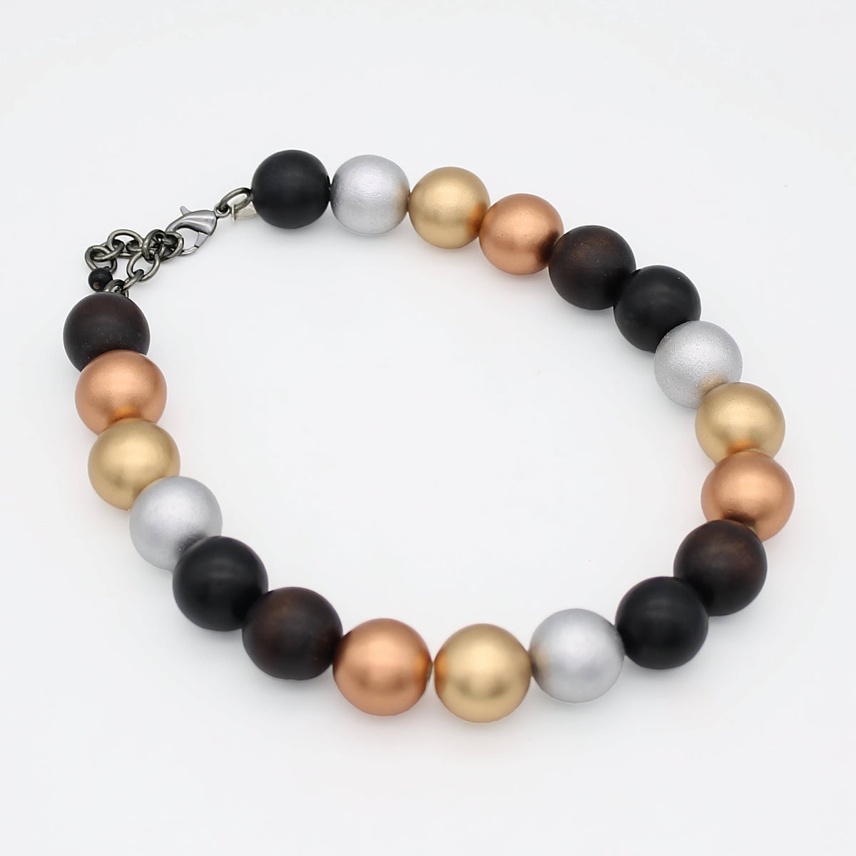 Metallic Faye Beaded Choker