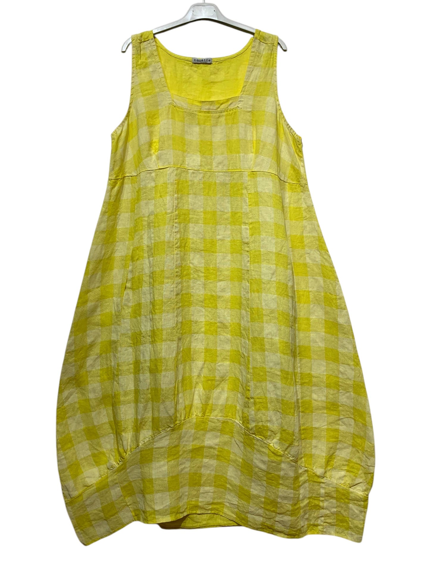 Gingham Linen Dress