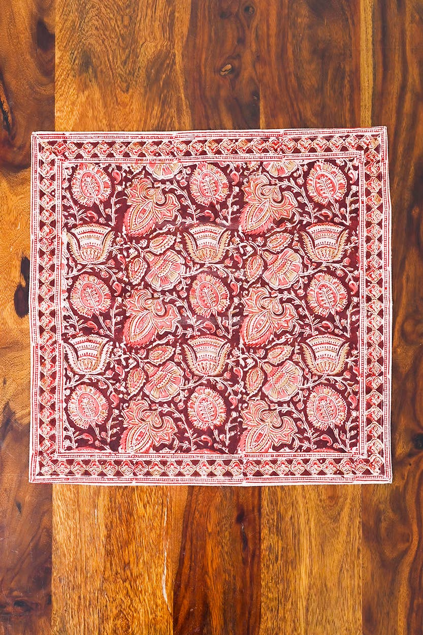 Terracotta Kalamkari Napkin
