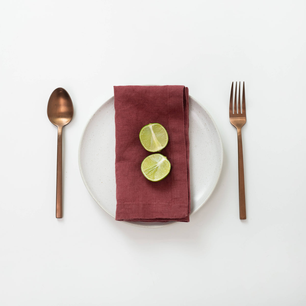 Marsala Linen Napkins Set of 2
