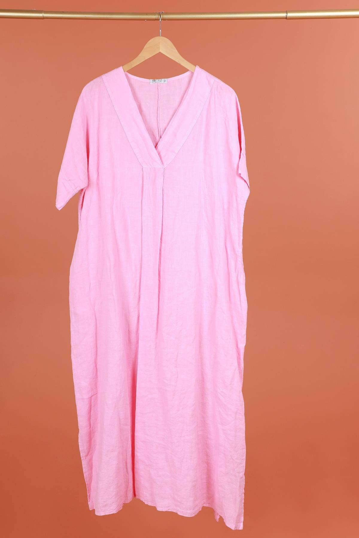 DRESS 62733 100% linen