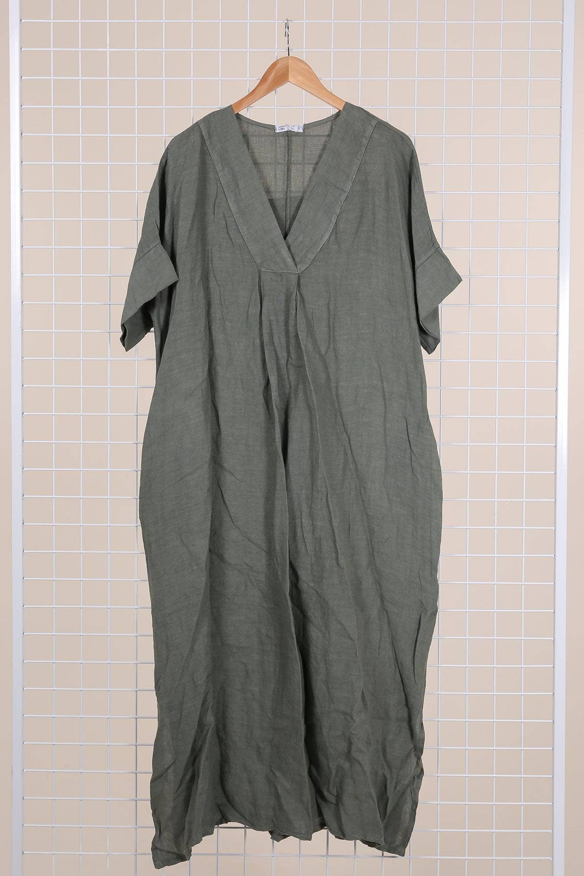 DRESS 62733 100% linen