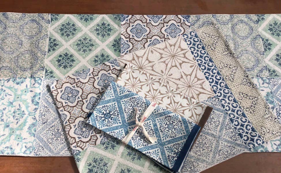 Napkins Porto Blue Tile