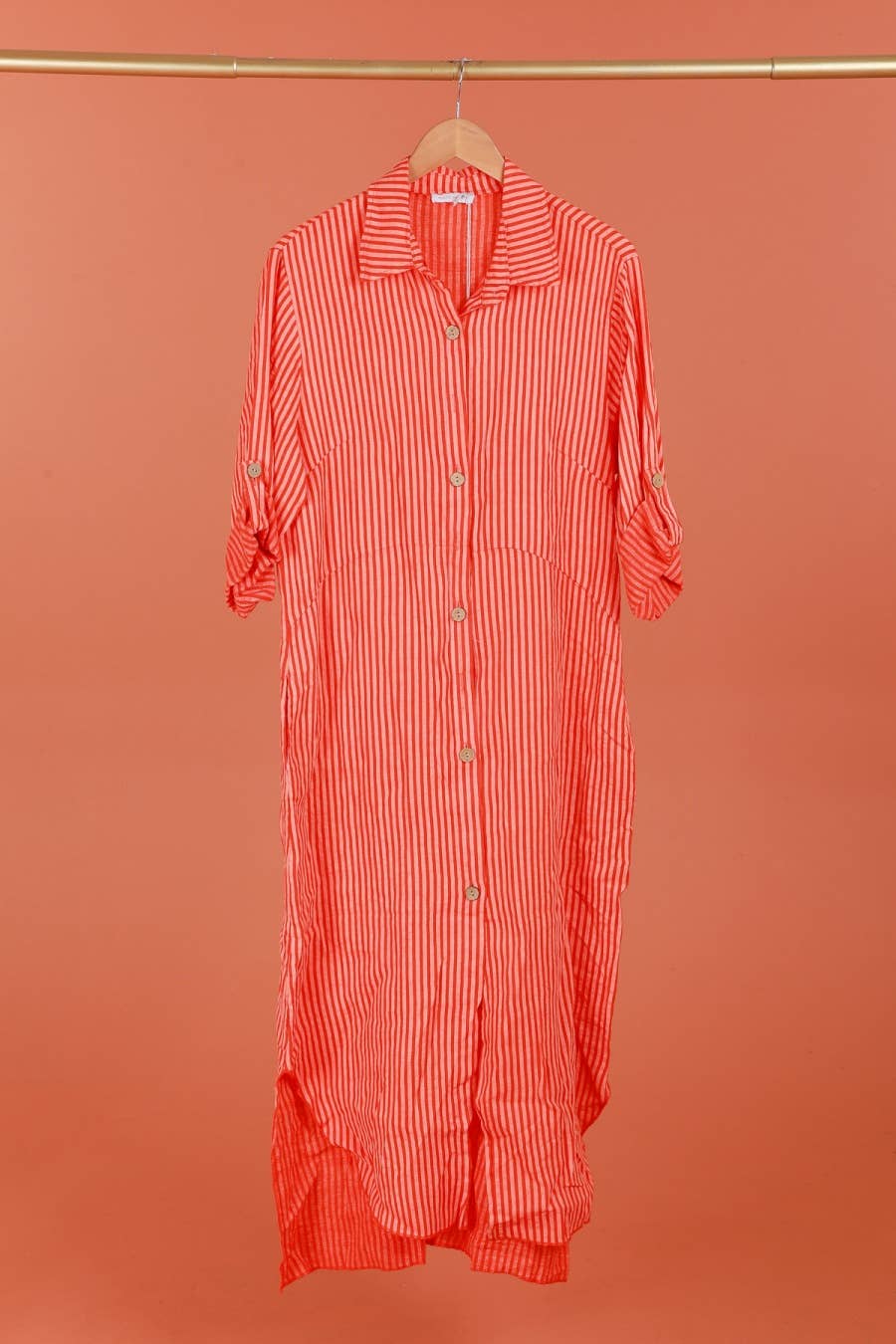 100% linen shirt dress made in Italy 821275