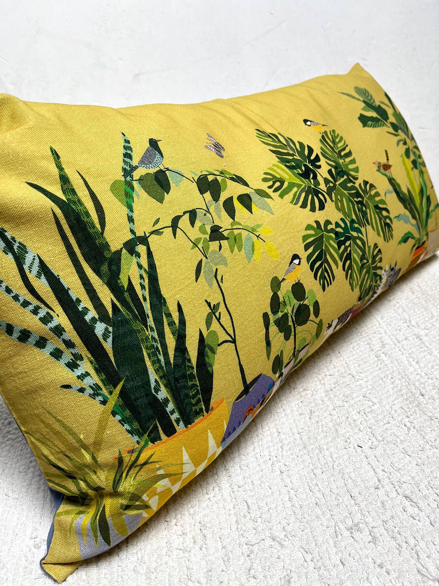 Pillow printed 16X32" Patio Garden Chartreuse