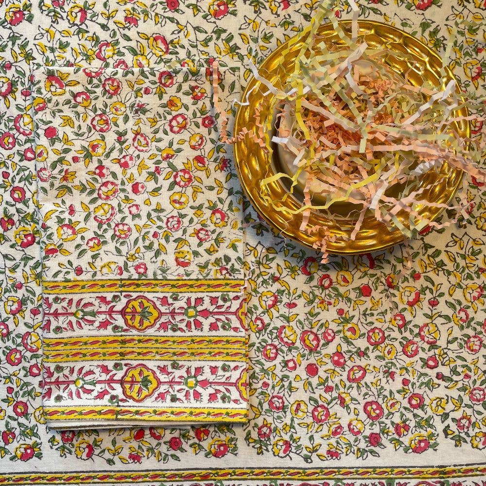 Napkins Cornwall Yellow/Pink