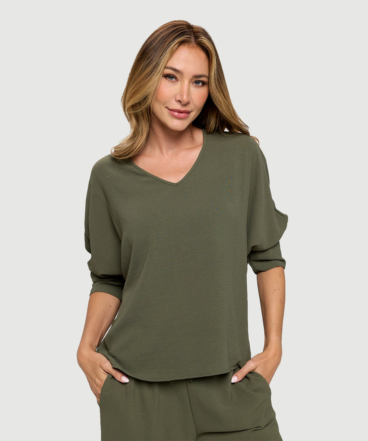 V Neck Top MS1915AF