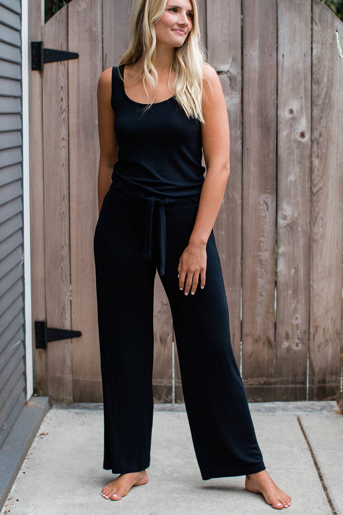 PEYTON BAMBOO SWEATER DRAWSTRING LOUNGE PANT
