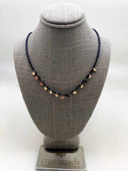 Multiple Dainty Disks Necklace