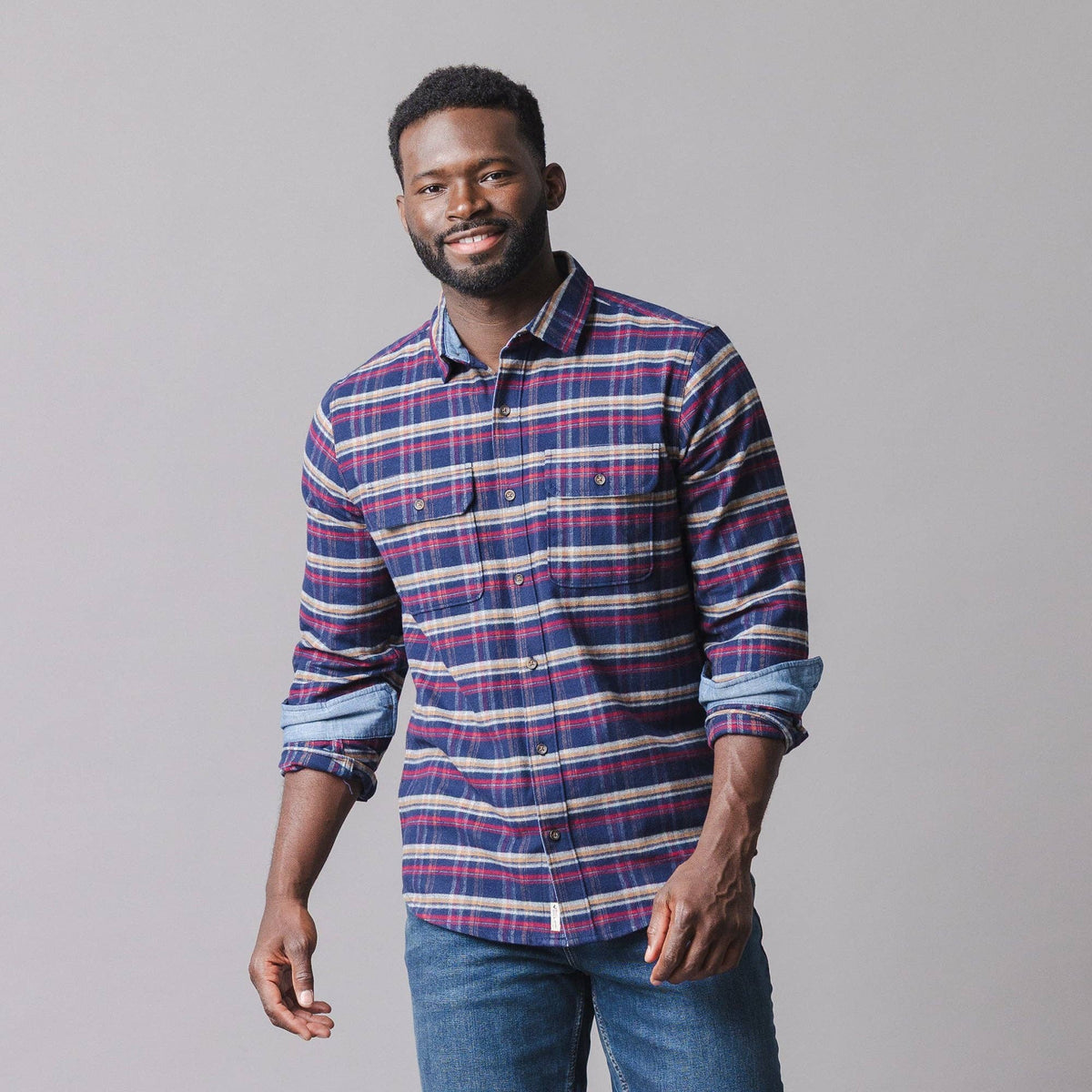 Organic Flannel Double Pocket Shirt