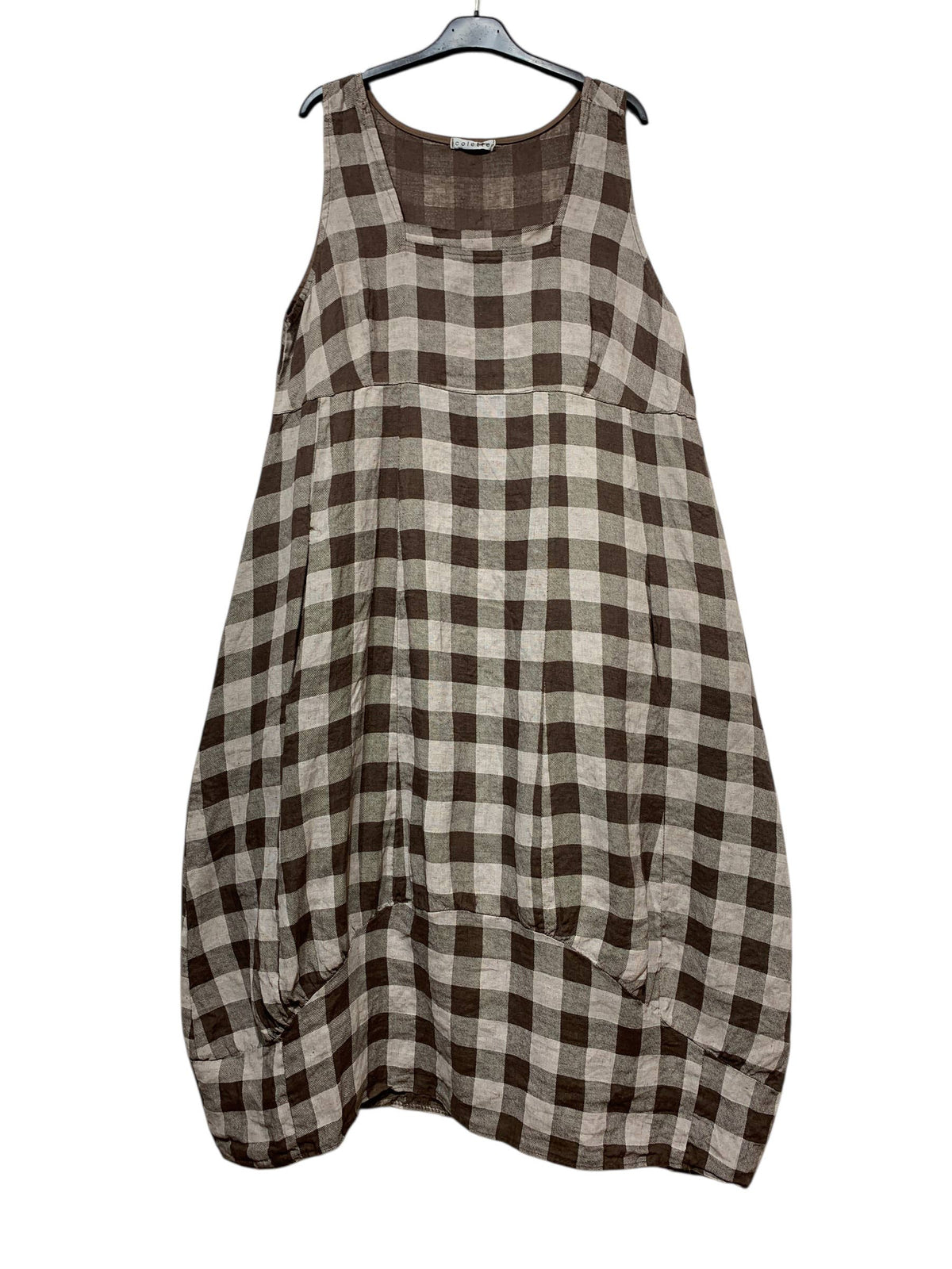 Gingham Linen Dress