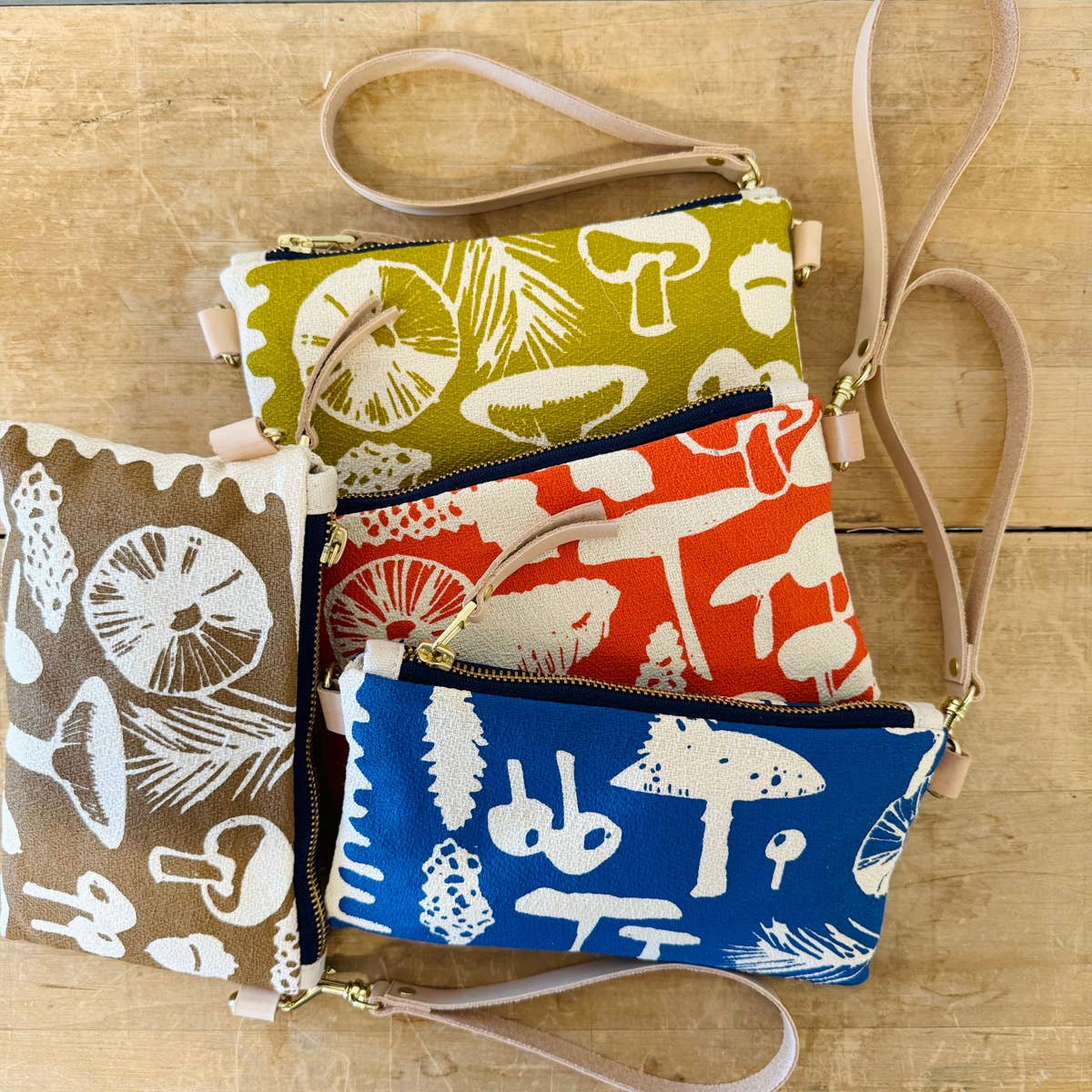 Mushrooms Ellie Wristlet