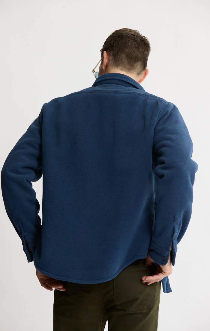 Sherpa Bonded Polar Fleece Shirt Jacket