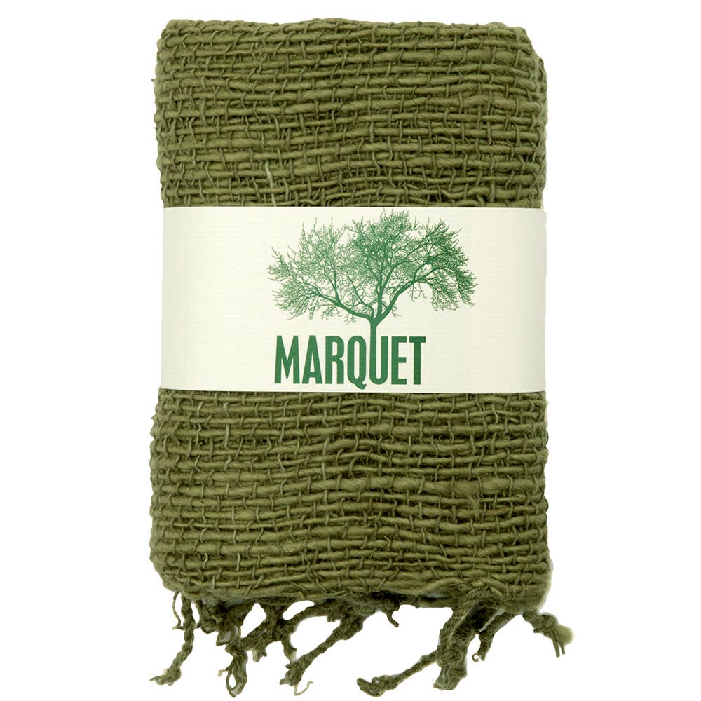 100% Cotton Fair Trade Free Weave Scarf for Fall and Winter