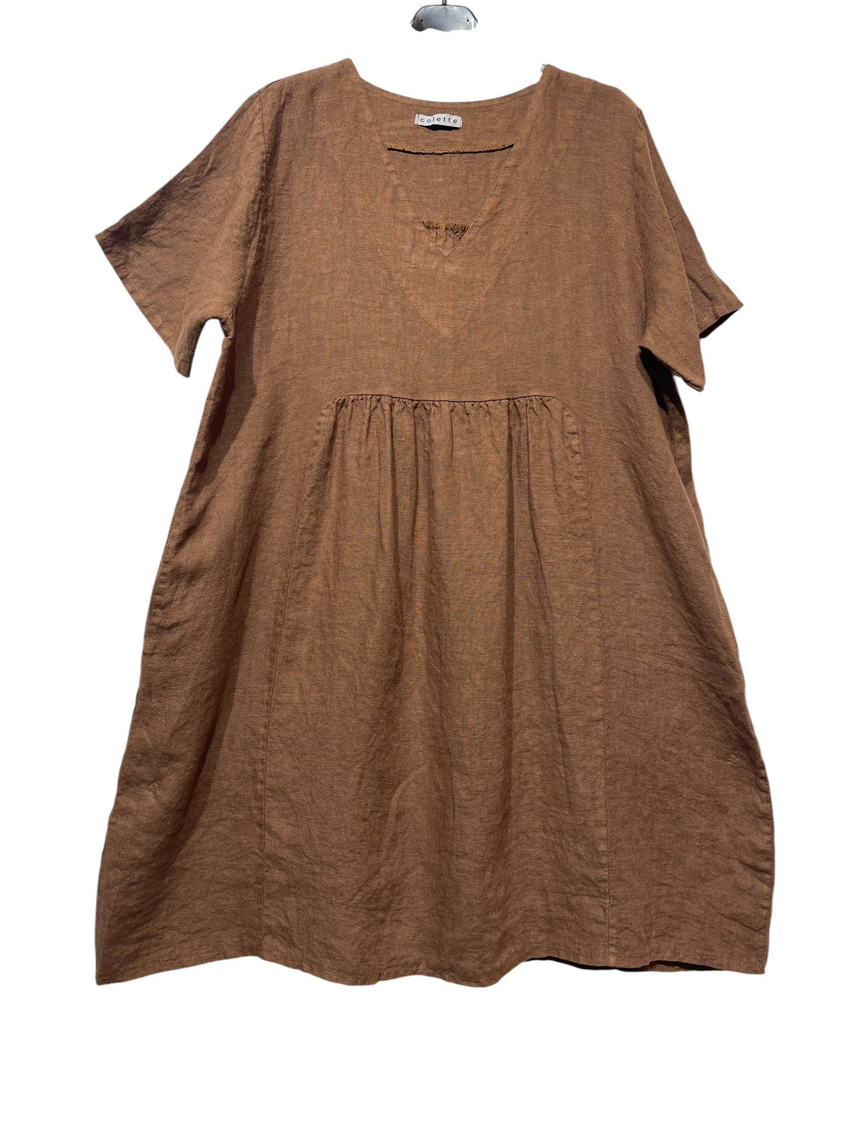 56462 THICK LINEN DRESS