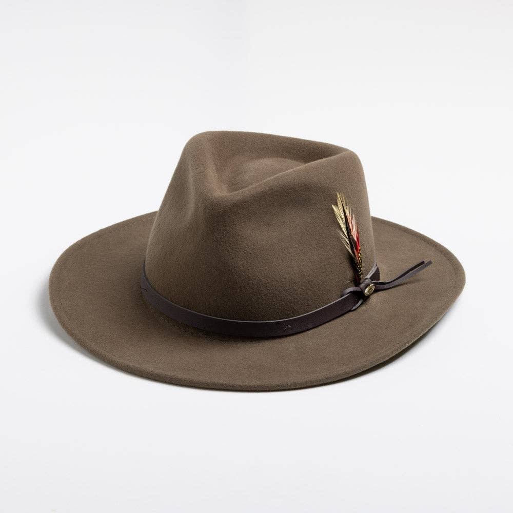 Mens Winter Wool Felt Crushable Hat- Dakota