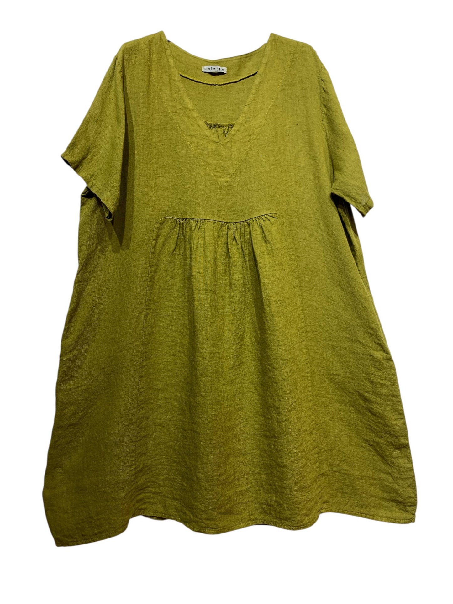 56462 THICK LINEN DRESS