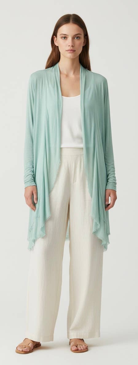 Silk and Viscose Cardigan 
No Tariffs Will Be Ad