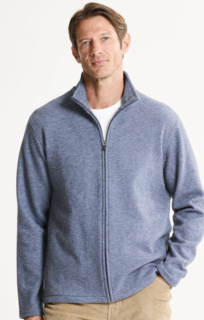 Heathered Knit Full-Zip