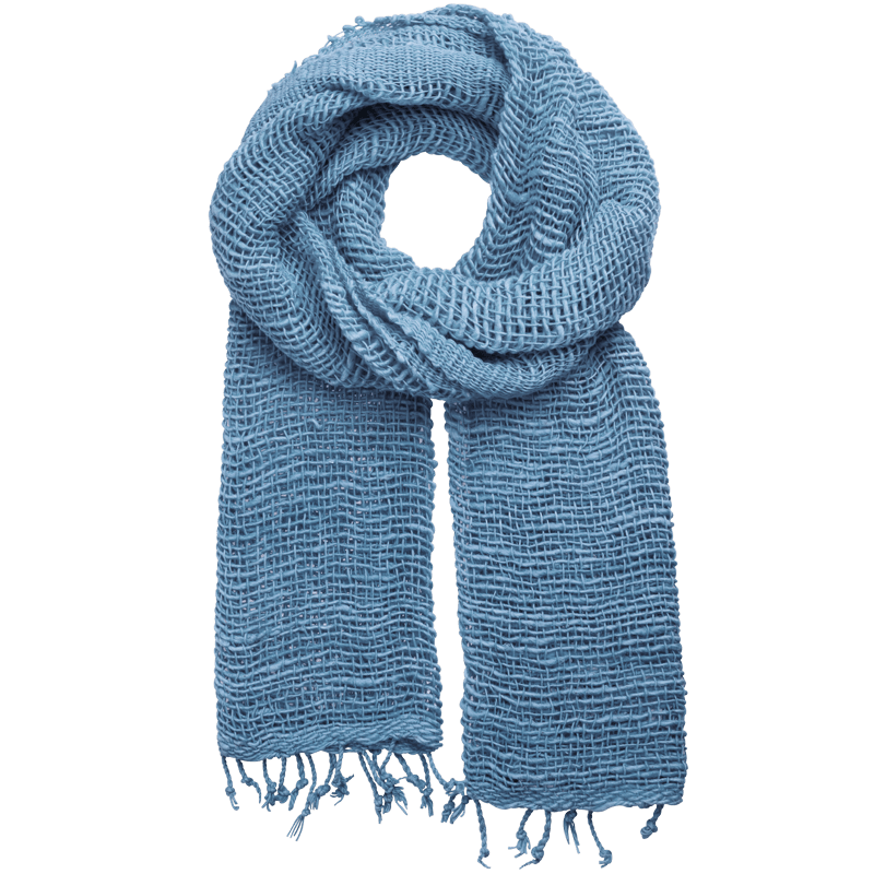 100% Cotton Fair Trade Free Weave Scarf for Fall and Winter