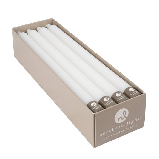 12" Taper Candles - 12pc Box