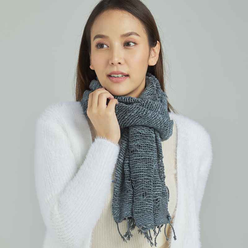100% Cotton Fair Trade Free Weave Scarf for Fall and Winter