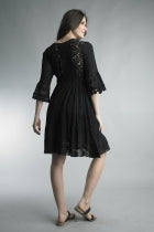 Black Crochet Dress