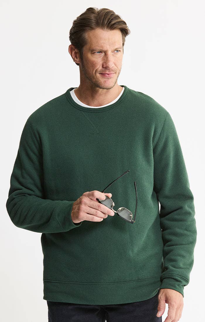 Kent Jacquard Sherpa Lined Crewneck
