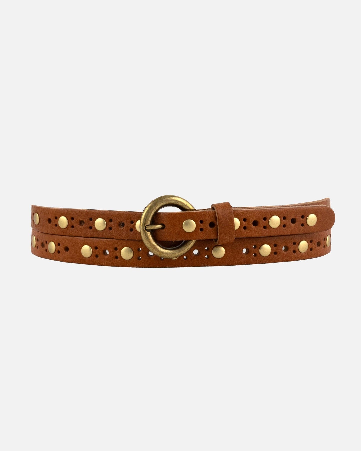 Chloe | Vintage Studded Skinny Belt