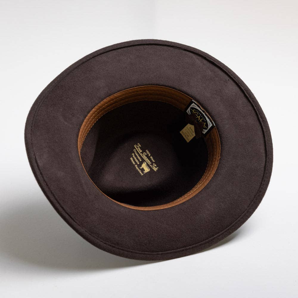 Mens Winter Wool Felt Crushable Hat- Dakota