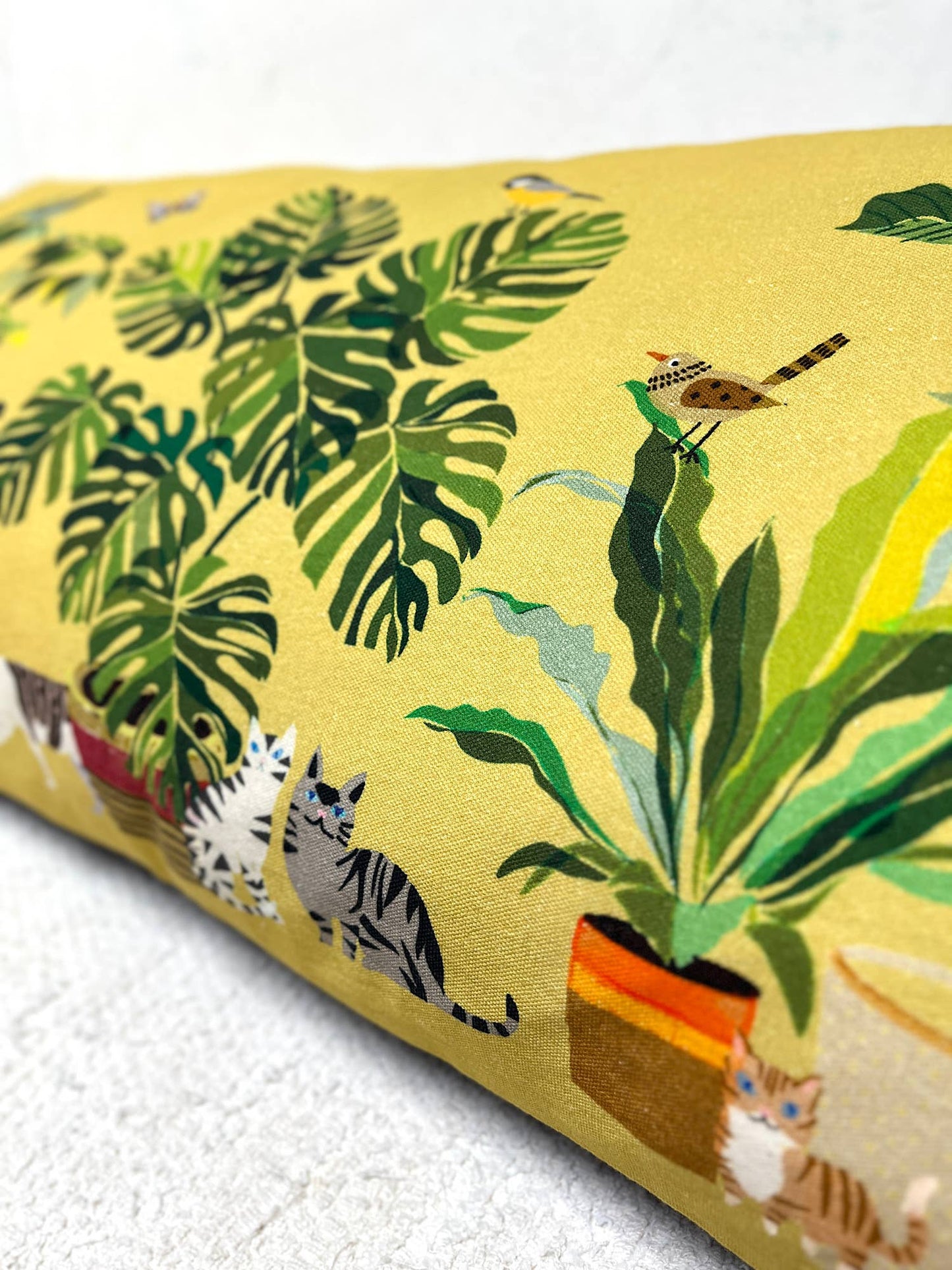 Pillow printed 16X32" Patio Garden Chartreuse
