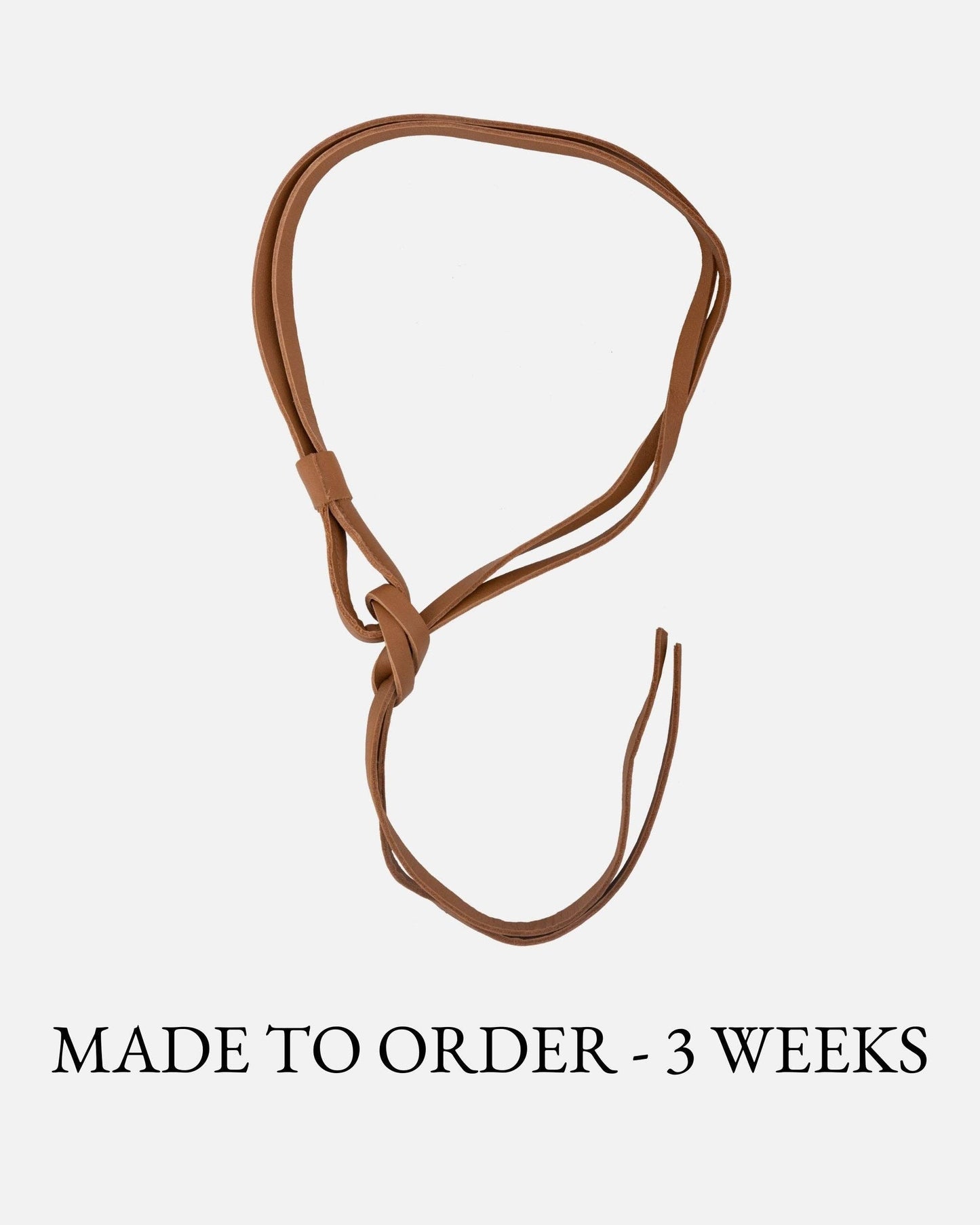 MADE TO ORDER Esli | Leather Knot Wrap Belt