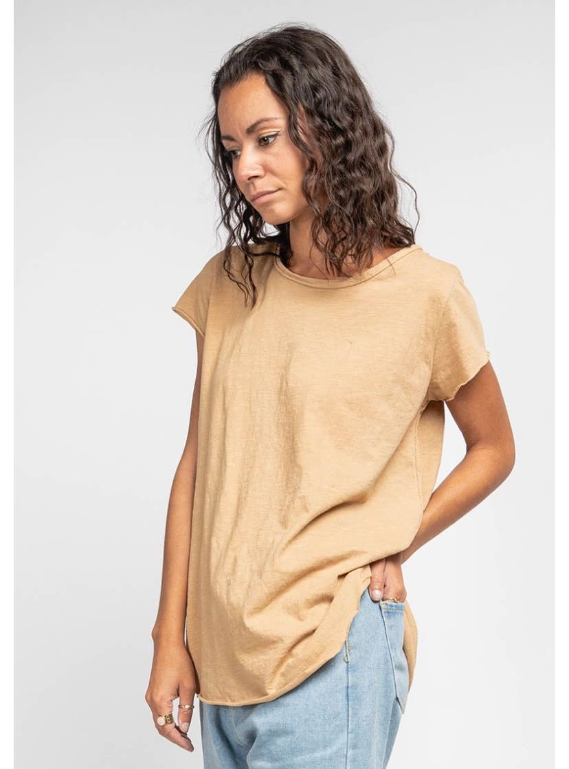 COTTON T-SHIRT ROUND NECK, BASIC 8117