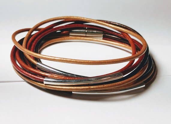 Spice Blend Original Leather Wrap Bracelets