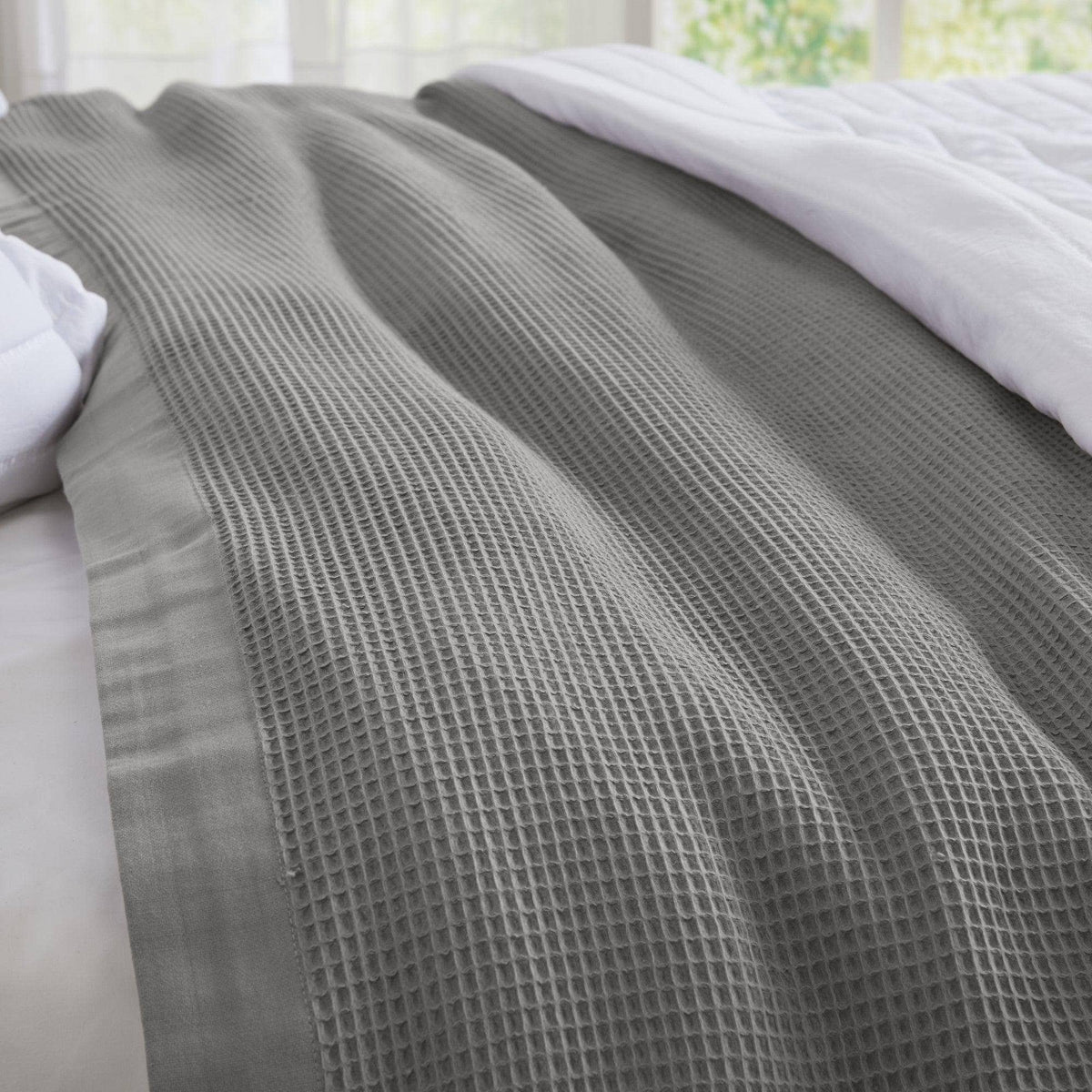 100% Cotton Small Waffle Weave Blanket - Hazel Collection