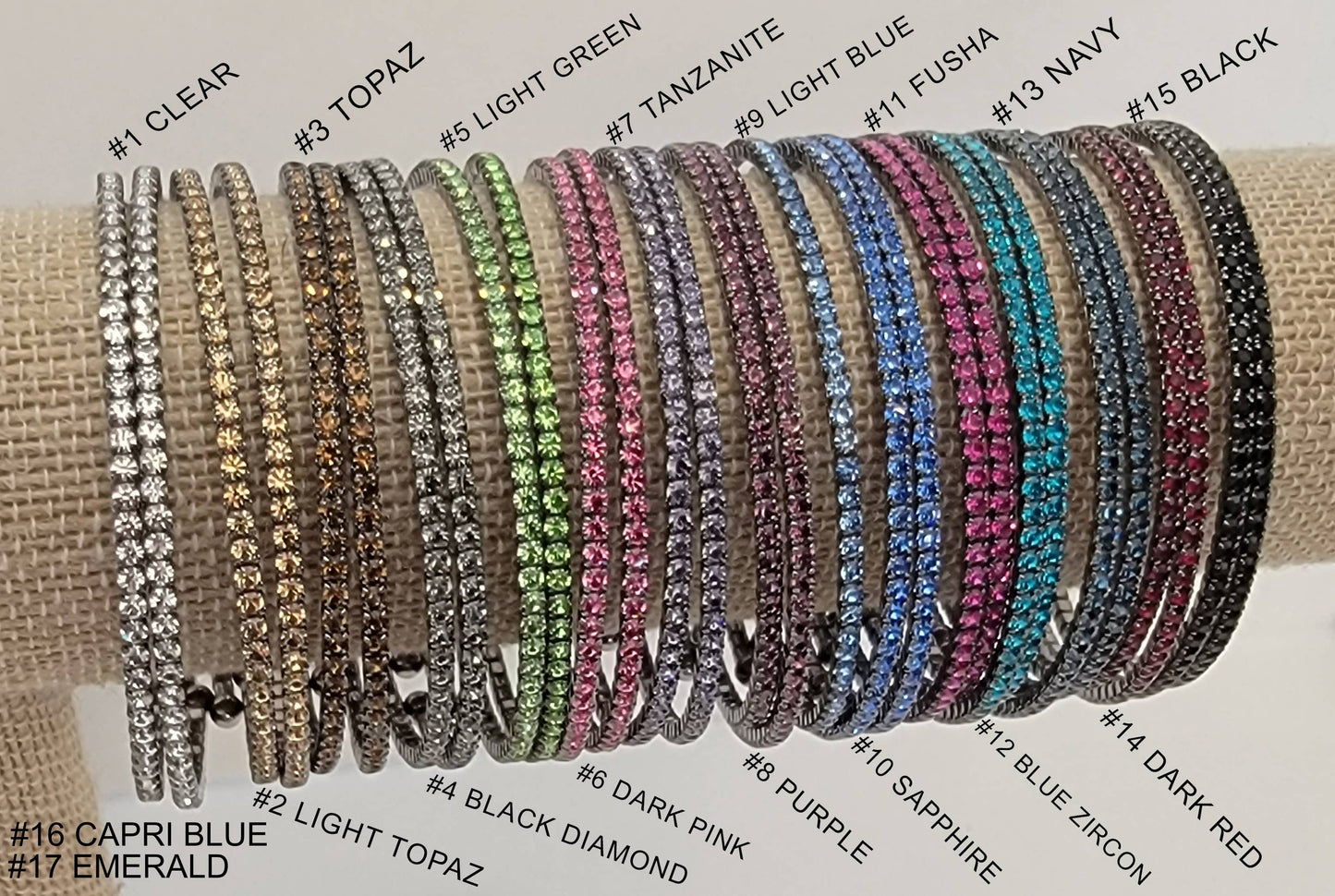 Dark Metal Stackable Bracelet