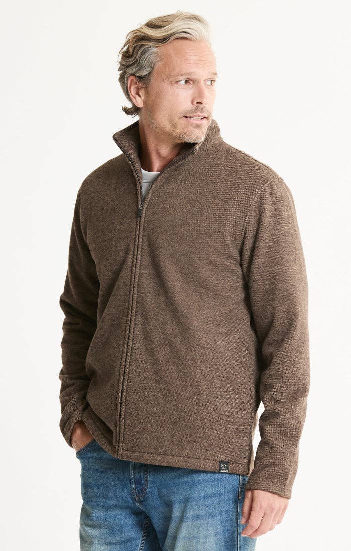 Heathered Knit Full-Zip