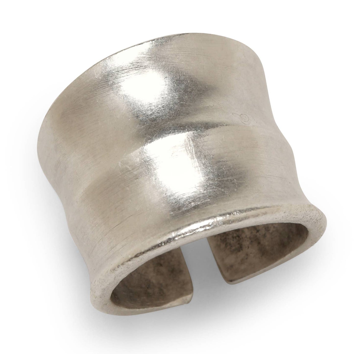 Handmade Brass Ring In Silver Plated