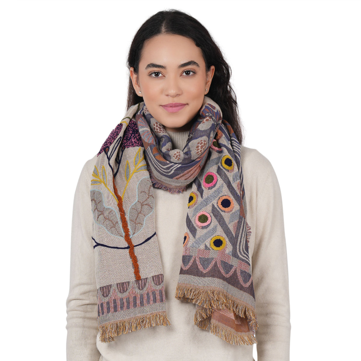 Cosmic Plum Scarf