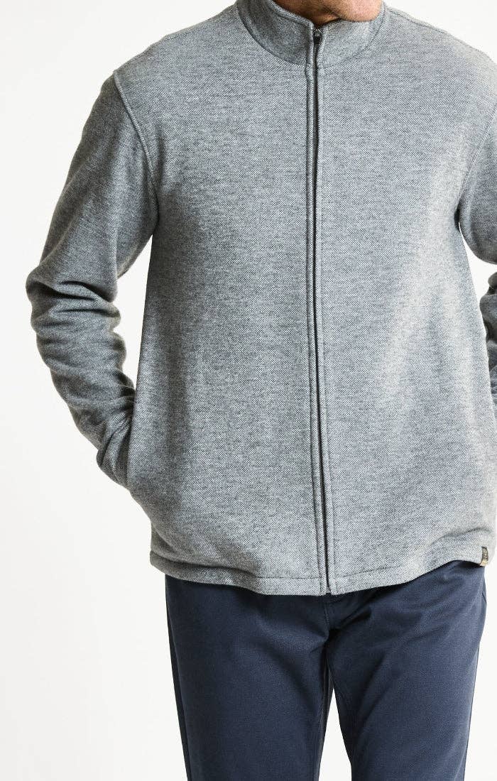 Heathered Knit Full-Zip